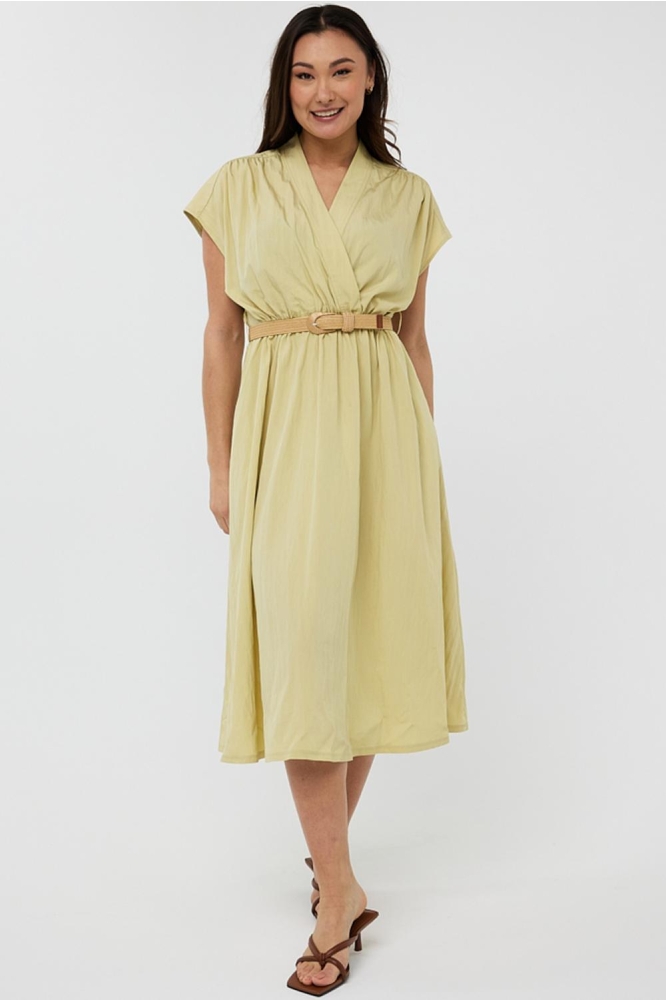 DRESS LONG WIDE HS25 05203 206 lemon pie
